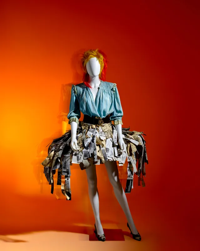 Cyndi Lauper Puts Her True Colors Newspaper Skirt and First-VMAs Dress Up for Auction at Bonhams
