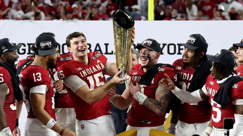 Indiana Wins the National Championship, and Fernando Mendoza’s Airborne Touchdown Is the Season’s Poster Image